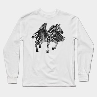 Zebra-Flamingo Long Sleeve T-Shirt